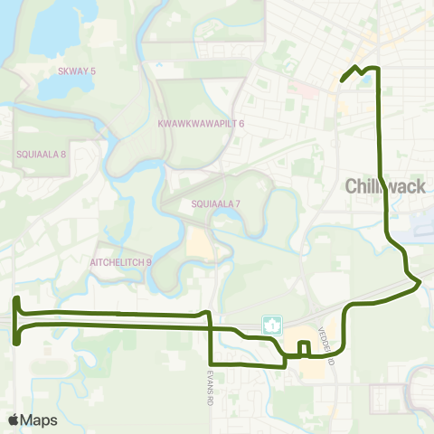 BC Transit Fraser Valley Region Industrial map