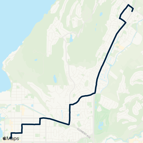 BC Transit Kelowna Glenmore / Downtown map