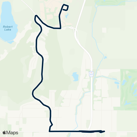 BC Transit Kelowna Academy Way map