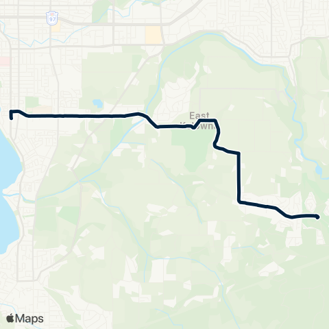 BC Transit Kelowna McCulloch map