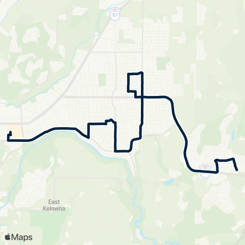 BC Transit Kelowna Black Mountain map