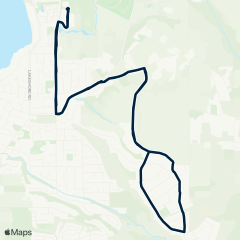 BC Transit Kelowna Crawford map