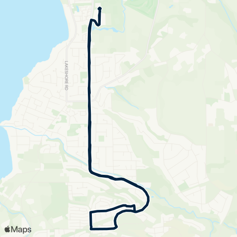 BC Transit Kelowna South Ridge map