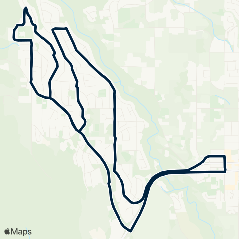 BC Transit Kelowna Glenrosa map