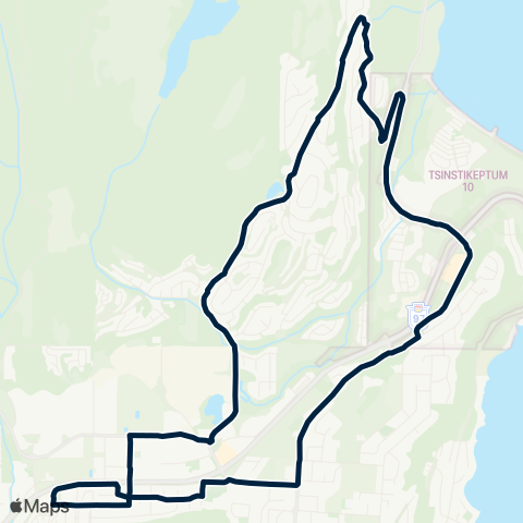 BC Transit Kelowna Bear Creek map