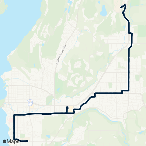 BC Transit Kelowna University / College map