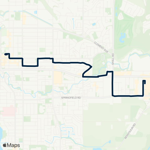 BC Transit Kelowna Shopper Shuttle map