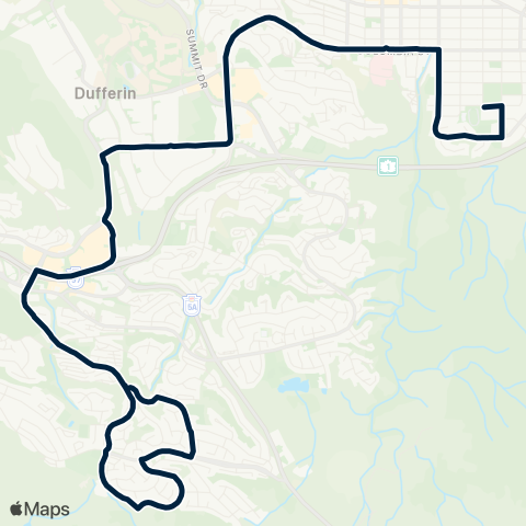 BC Transit Kamloops Pacific Way - School Special map