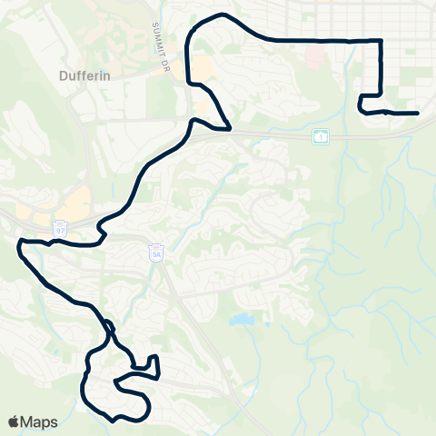 BC Transit Kamloops South Kamloops - School Special map