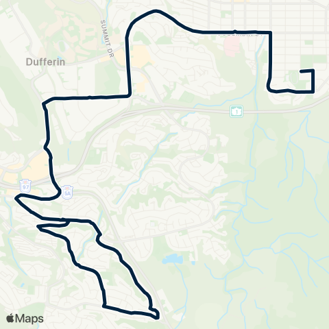 BC Transit Kamloops S Kamloops / Aberdeen - School Special map