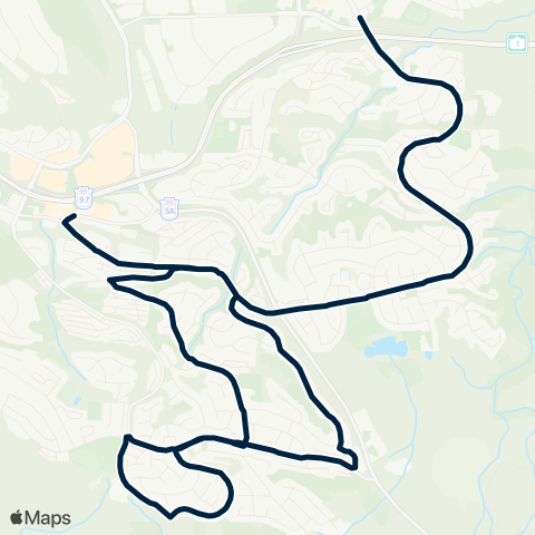 BC Transit Kamloops Sahali / Aberdeen - School Special map