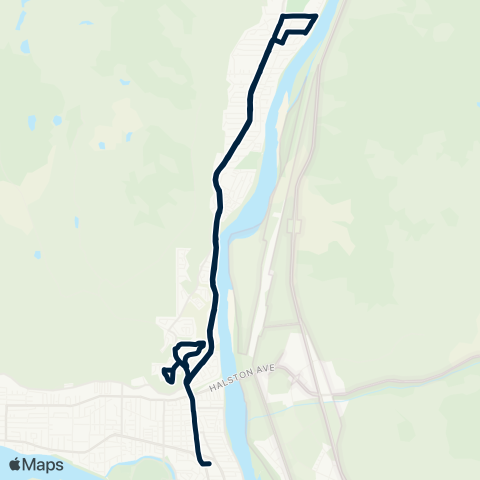 BC Transit Kamloops Westsyde / Batchelor Hts - Sch Special map