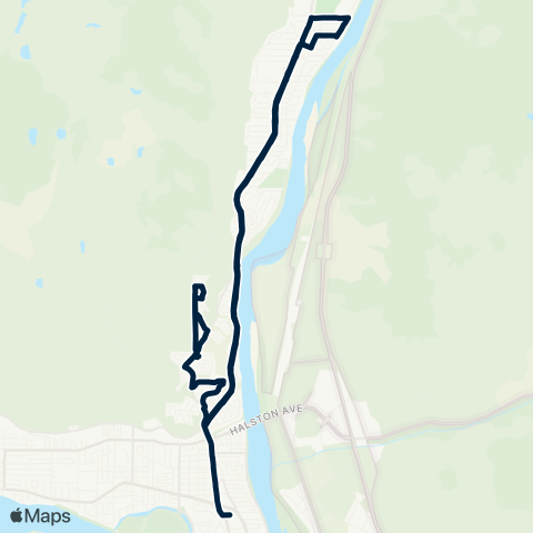 BC Transit Kamloops Batchelor Heights map