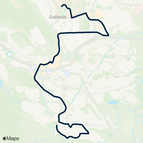 BC Transit Kamloops Pacific Way map