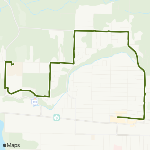 BC Transit Kitimat-Stikine College / Halliwell map