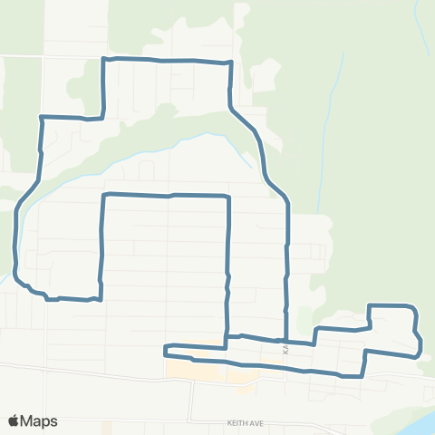 BC Transit Kitimat-Stikine Northside map