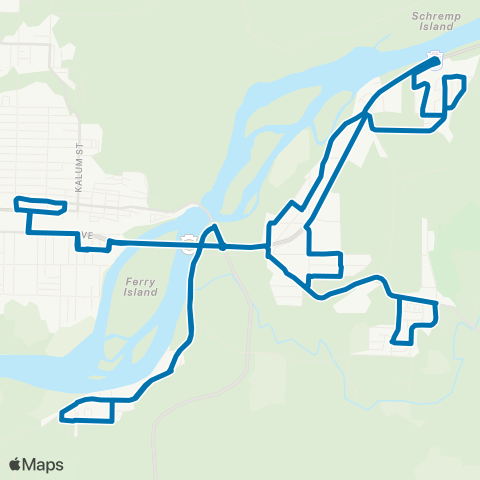 BC Transit Kitimat-Stikine Thornhill map