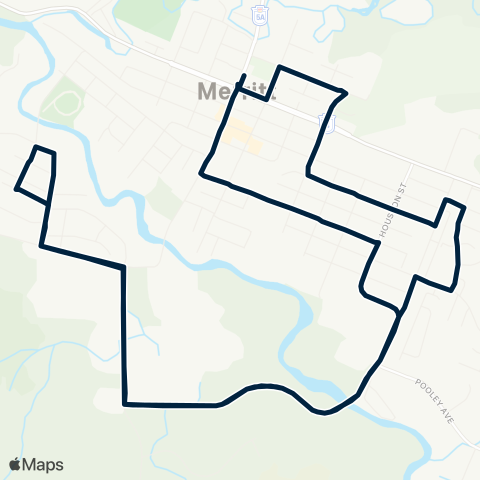 BC Transit Merritt Collettville to Diamond Vale map