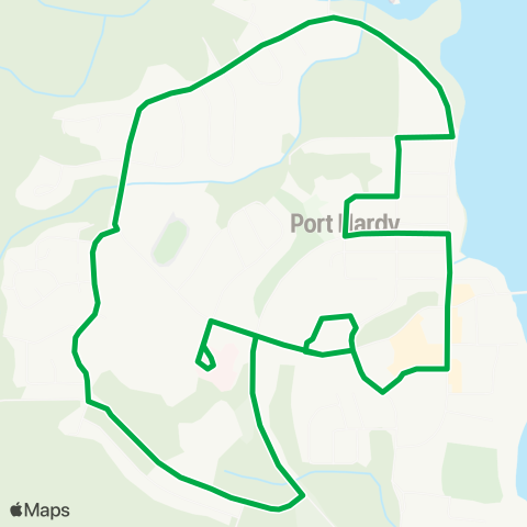 BC Transit Mount Waddington Port Hardy Local map