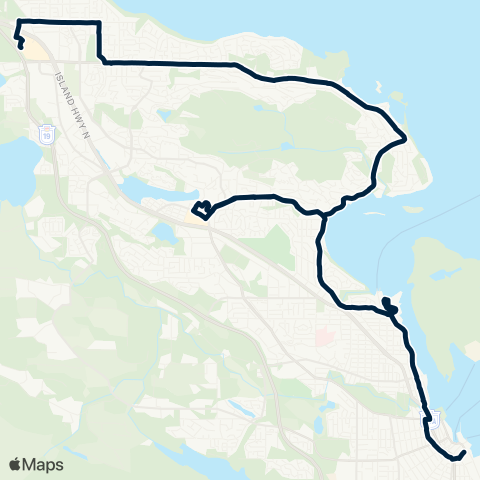 BC Transit Nanaimo Hammond Bay map