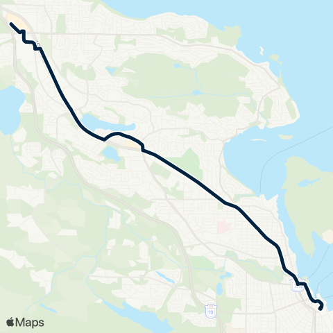 BC Transit Nanaimo Downtown / Woodgrove map