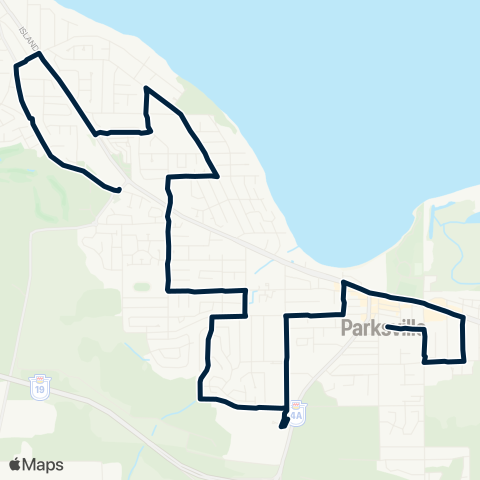 BC Transit Nanaimo Parksville map