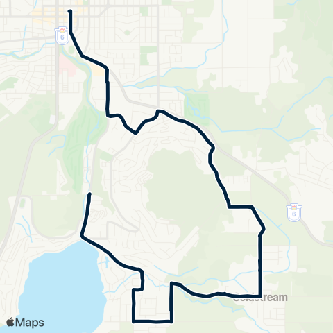 BC Transit North Okanagan Coldstream / Downtown map