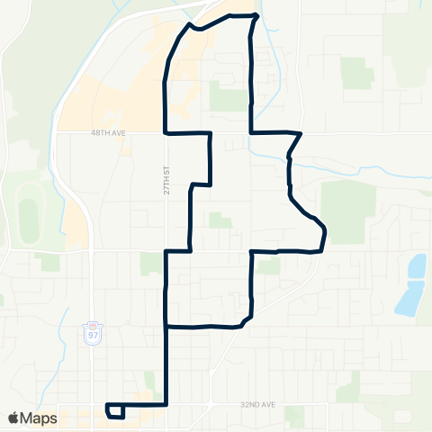 BC Transit North Okanagan Pleasant Valley map