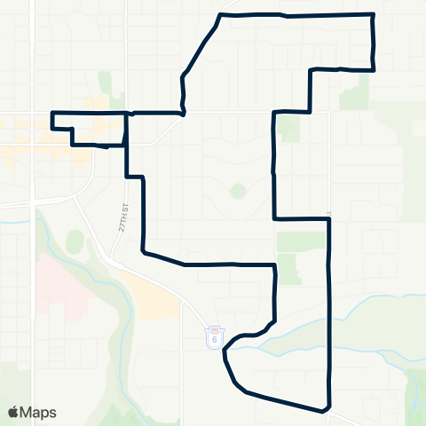 BC Transit North Okanagan East Hill map