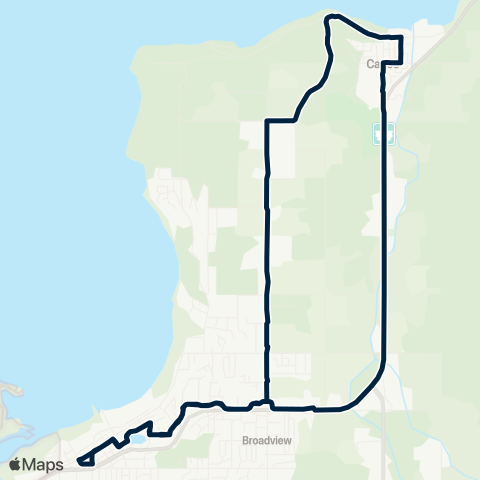 BC Transit North Okanagan Canoe map