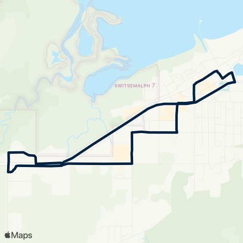 BC Transit North Okanagan Shopper's Shuttle map