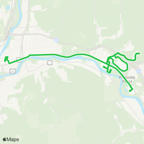 BCT K Commuter map