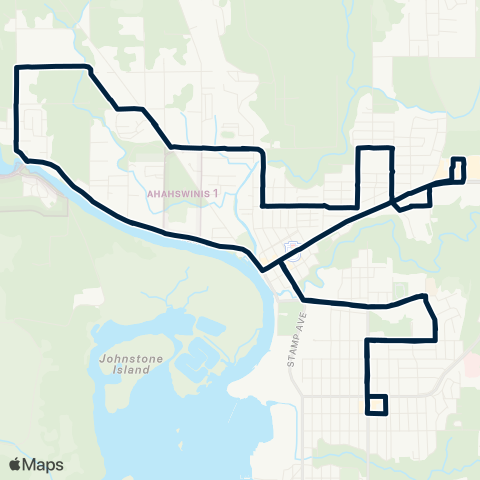 BC Transit Port Alberni Crosstown map