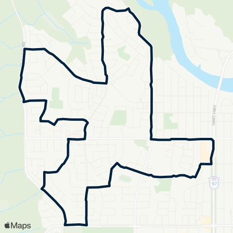 BC Transit Prince George Heritage map