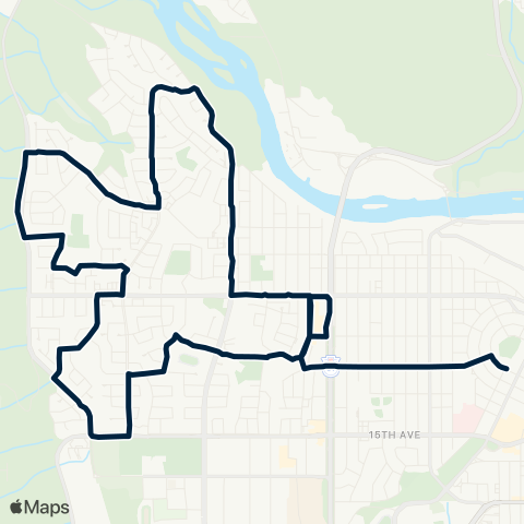 BC Transit Prince George Heritage map