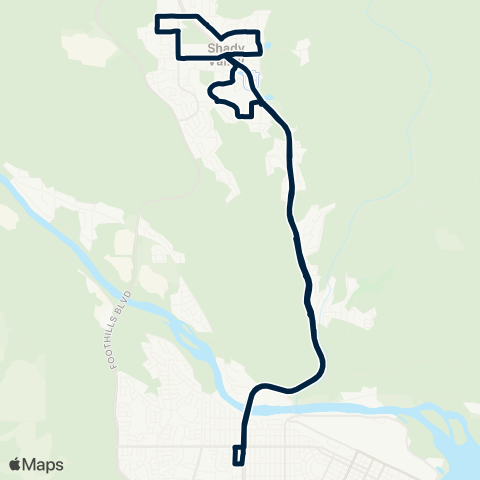 BC Transit Prince George Shas Ti Kelly Rd via John Hart Hwy map