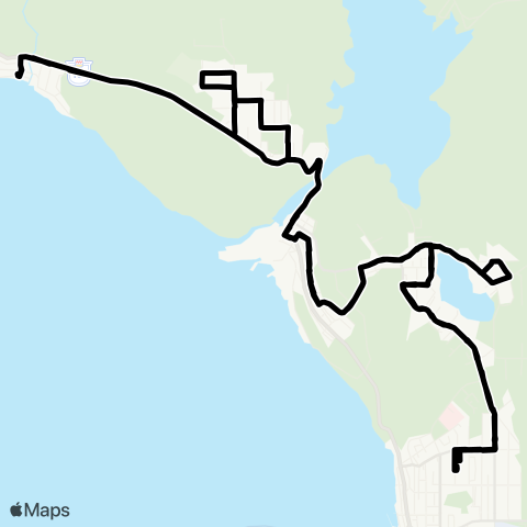 BC Transit Powell River Townsite / Wildwood map