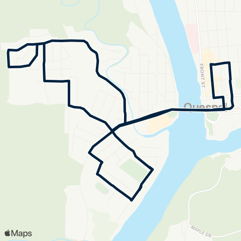 BC Transit Quesnel West Quesnel map