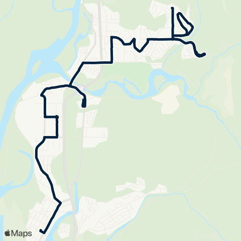 BC Transit Squamish Highlands map