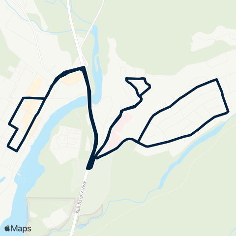 BC Transit Squamish Valleycliffe map