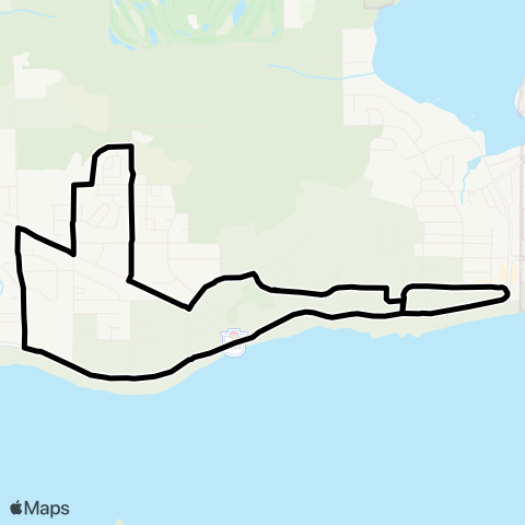 BC Transit Sunshine Coast West Sechelt map