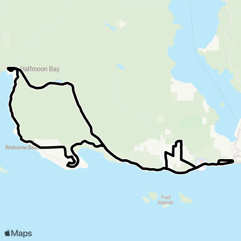 BC Transit Sunshine Coast Halfmoon Bay map