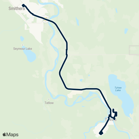 BC Transit Smithers Smithers / Telkwa map