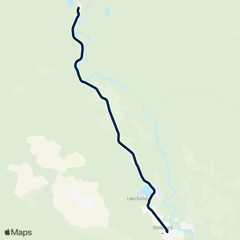 BC Transit Smithers Smithers / Witset map