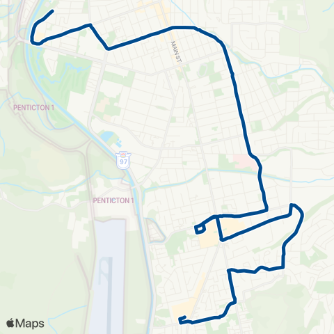 BC Transit South Okanagan-Similkameen Okanagan Lake / Wiltse map