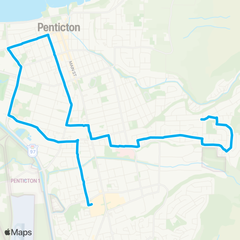 BC Transit South Okanagan-Similkameen West Side / Duncan East map