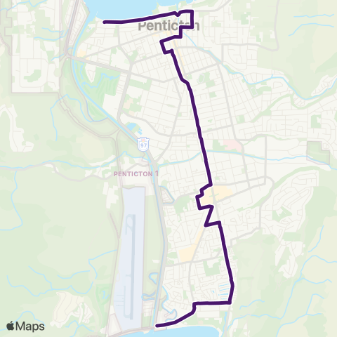 BC Transit South Okanagan-Similkameen Lake to Lake map