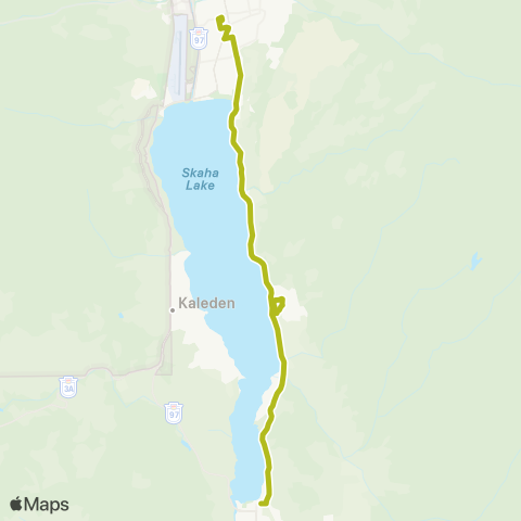 BC Transit South Okanagan-Similkameen Okanagan Falls / Penticton map