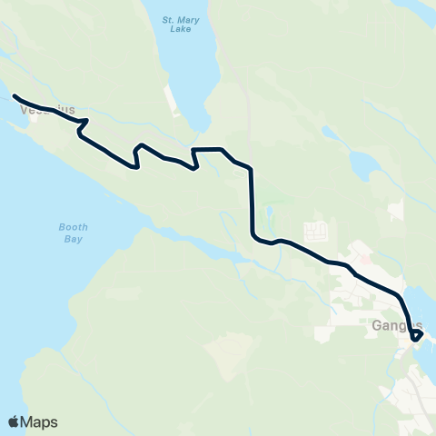 BC Transit Salt Spring Island Vesuvius map