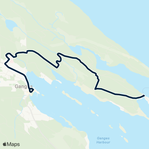 BC Transit Salt Spring Island Long Harbour map